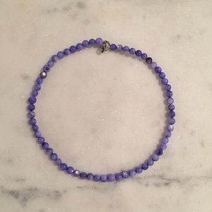 blue marble handmade necklace